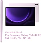 Galaxy Tab S9 FE Stylus Pen for Samsung Galaxy Tab S9 FE / S9 FE+ / S9 / S9+ S Pen S9 Pen Replacement Tab S9 FE/S9 Stylus Pen with Tips NoBluetooth(Purple)