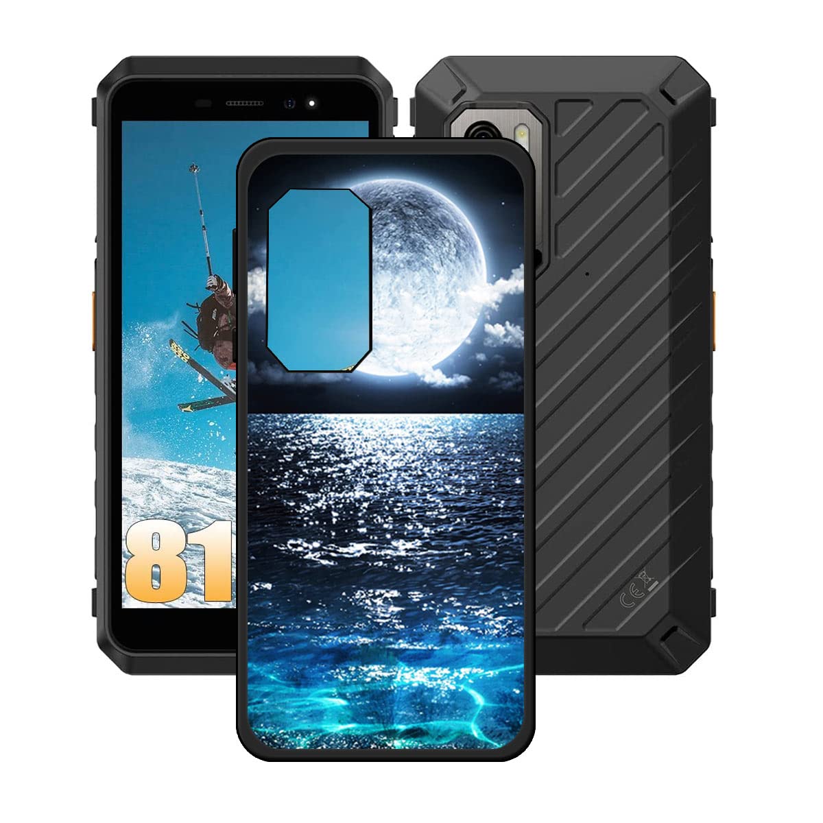 LMLQSZ Custodia per Ulefone Armor X11 Pro, Silicone Case Sottile Cover TPU Caso Morbido Copertura + Pellicola Protettiva in Vetro Temperato per Ulefone Armor X11 Pro (5,45) - KE42