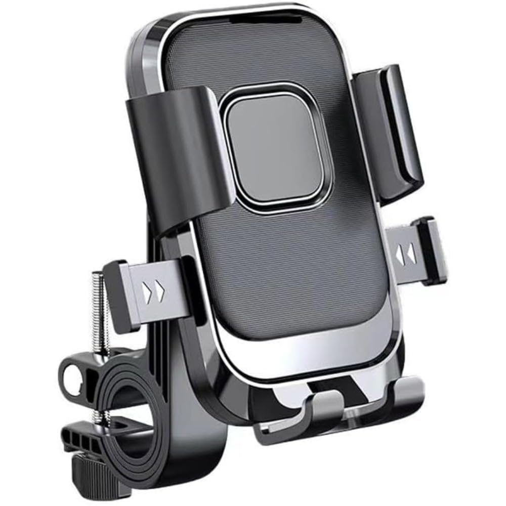 HUOJIMIAN Motorcycle Phone Mount for BMW iX1 (U11 BEV) iX2 (U10) 2022-2024, Motorcycle Handlebar Phone Holder Secure Grip Anti-Shake Device Cradle Support Navigation Bracket