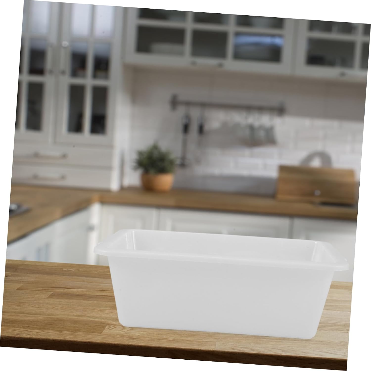 3pcs Multipurpose Plastic Rectangular Utility Bus Tub for Home and Commercial Use Lightweight Stackable Versatile Storage for Food Ice and Waste Collection