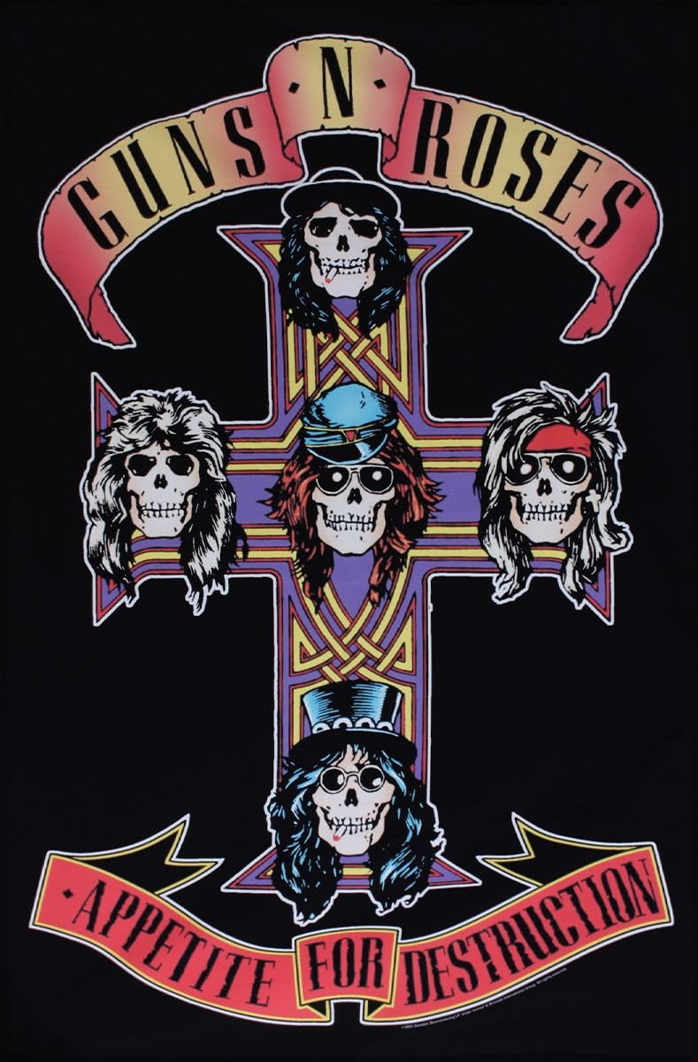 Razamataz Guns N Roses Appetite For Destruction Textile Flag