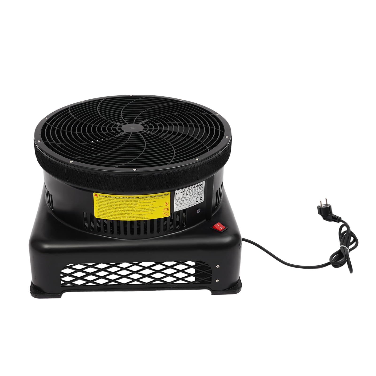 Gonfiabile, set con ventilatore da 550 W, 2,1 m, pieghevole, divertente e curvo, tubo pubblicitario oscillante (blu, nero)