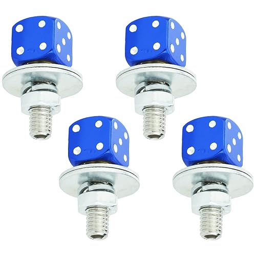 Temzzer Tornillos para placa de matrícula, dados de fijación de placa de automóvil, pernos de etiqueta de motocicleta para la mayoría de vehículos,