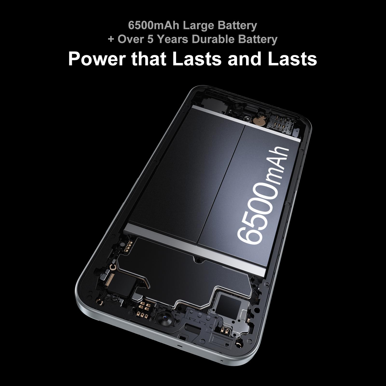 OPPO A6 Pro 5G Smartphone Débloqué, Batterie de 6500mAh, Charge Flash SUPERVOOC 80W, Écran AMOLED 6,57" 120Hz, Dimensity 6300, 8+256 Go, Supercool VC, Caméra AI 50MP + 2MP, IP69, Lunar