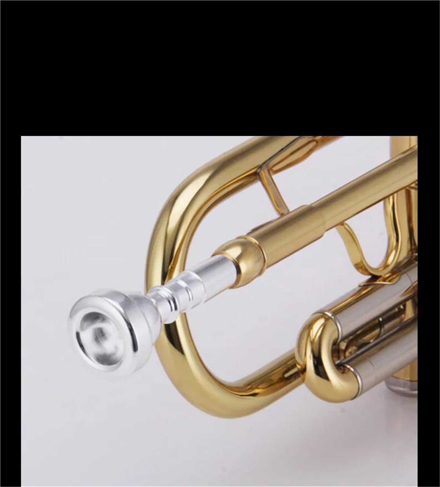 Zestaw instrumentów dętych blaszanych trąbka Trąbka Bb Złoty Mosiężny Bas