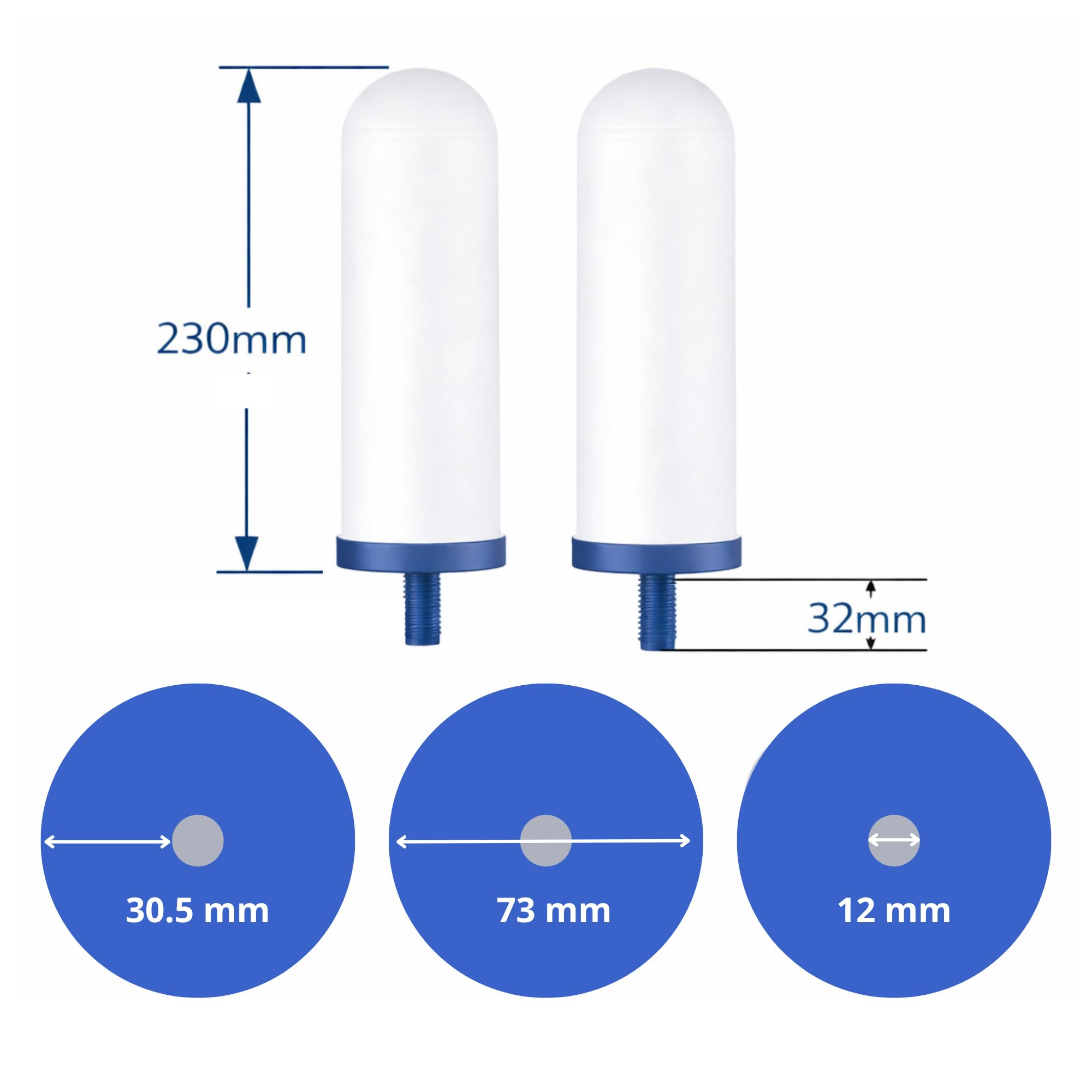 8.5L Système de Filtration gravitaire | Coldstream FTO+ Filters + Stainless Steel Spigot