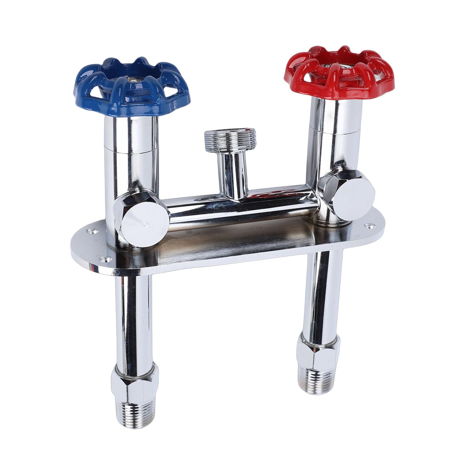 AUNMAS Grifo de Agua sin Escarcha, Grifo Exterior Antisifón de 4 Pulgadas con Válvula de Alivio de Vacío para Conexión de Manguera de Jardín, 1/2 Pulgada 3/4 Pulgada GHT