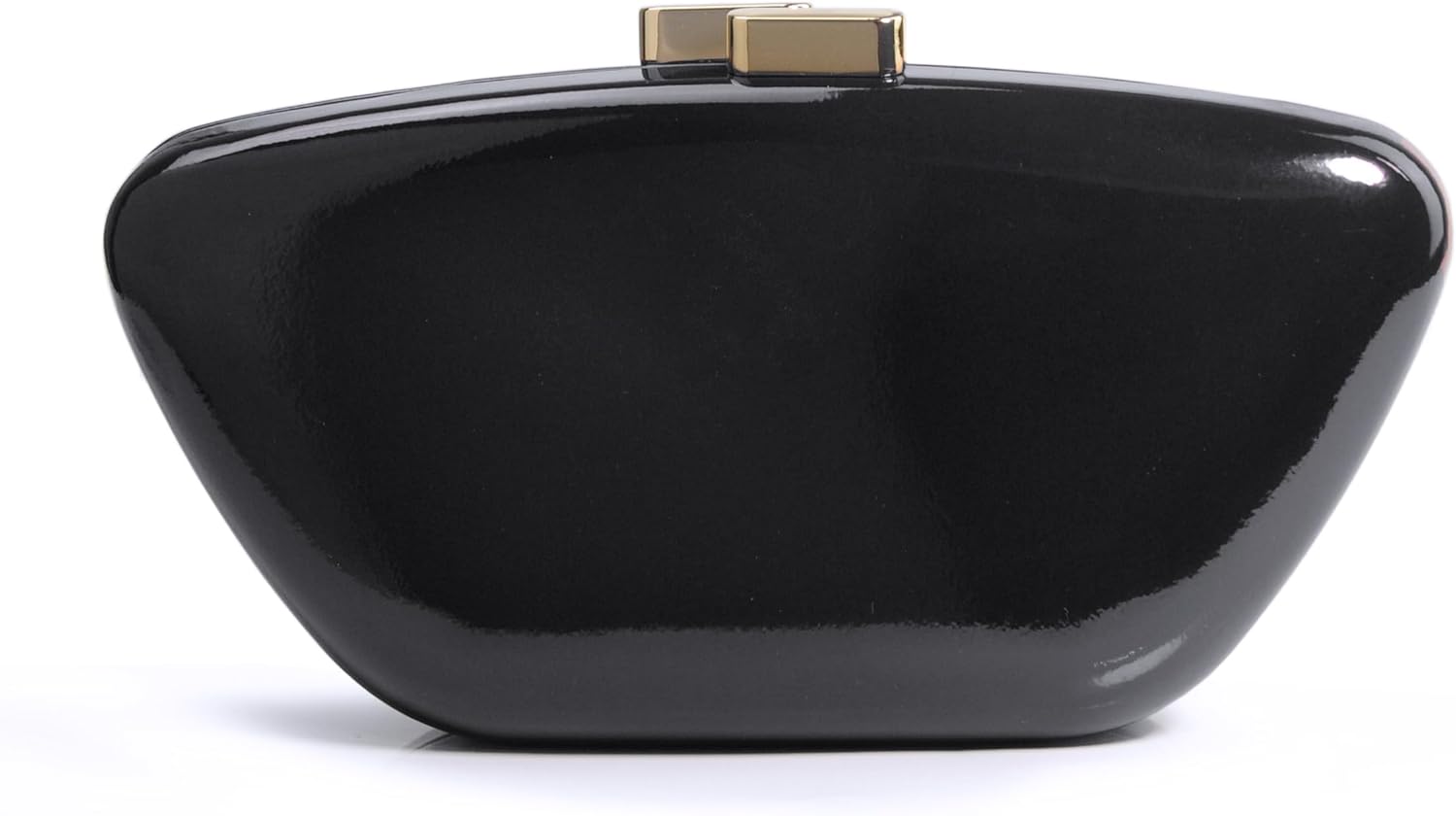 HOXIS Glossy Patent Leather Evening Clutch Bag with Detachable Chain Women's Purse for Wedding Party Prom