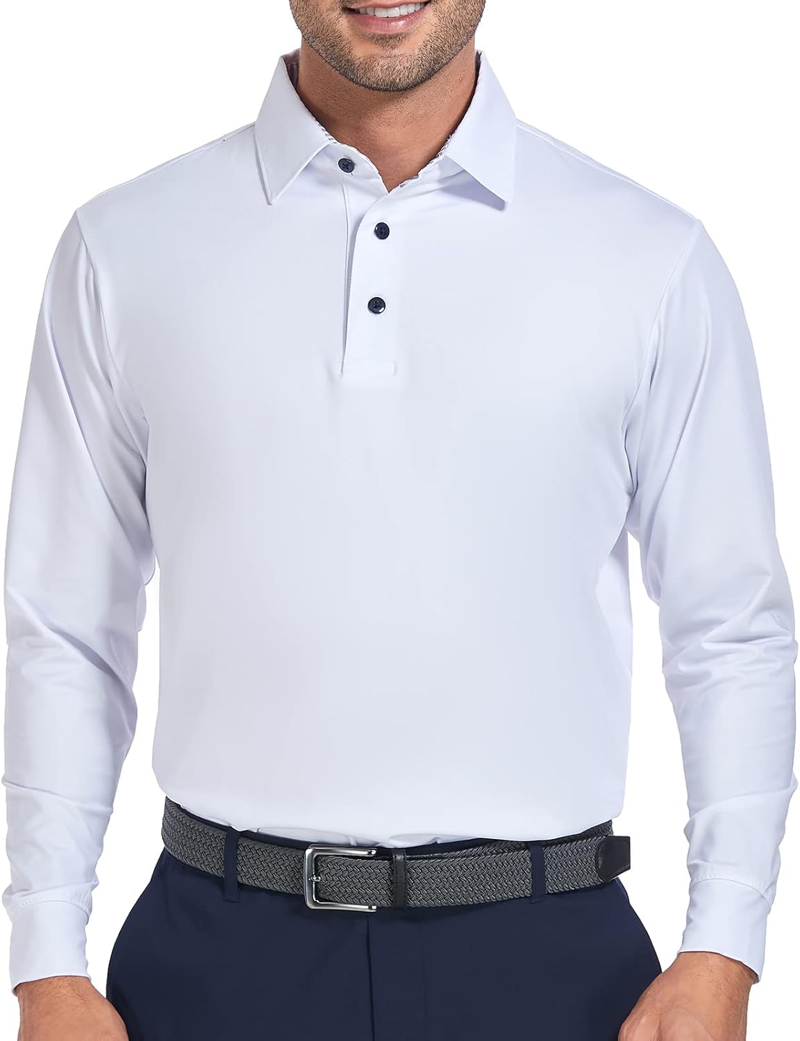 Mens Golf Shirts Dry Fit Short/Long Sleeve Moisture Wicking Athletic T-Shirt for Men Slim Fit Pack