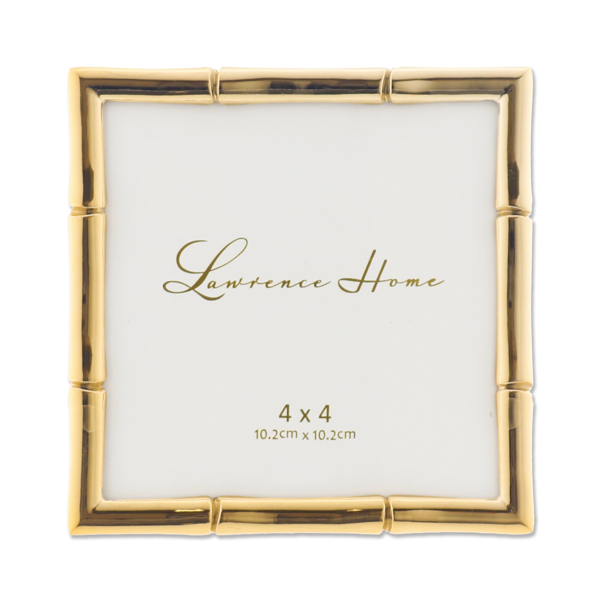 Photo 1 of Lawrence Frames Bamboo Design Metal Frame, 4x4, Gold
