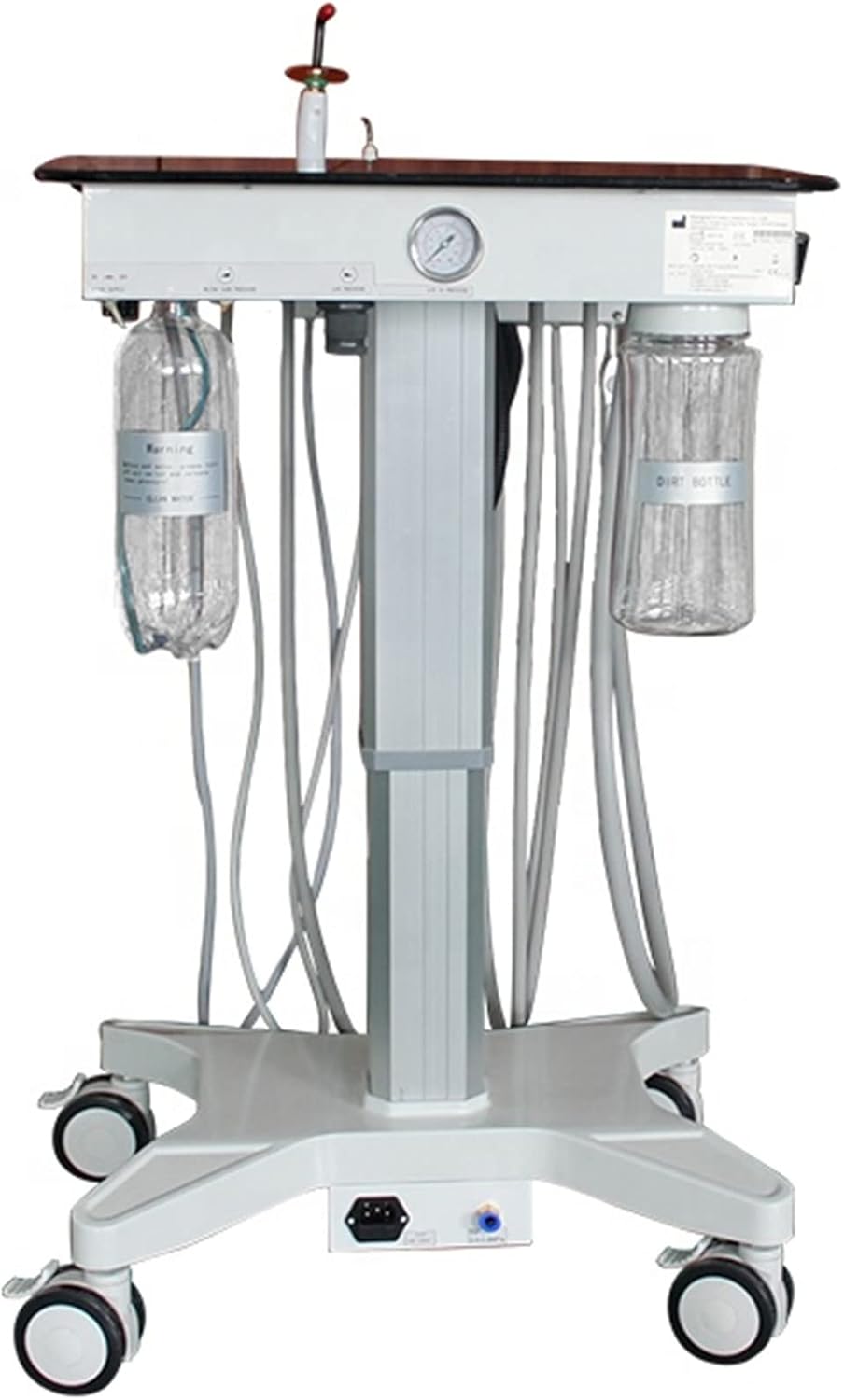 Dental Operation Cart Mobile Trolley with Bottle, Foot Pedal, 3-Way Syringe : Industrial & Scientific