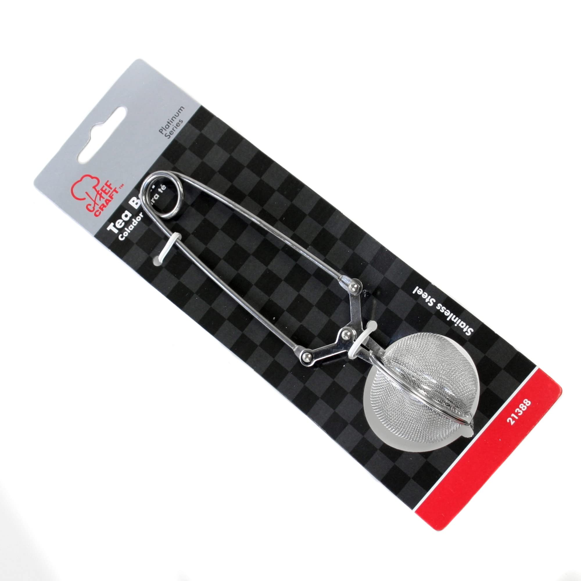 Chef Craft 21388, – Bolas de té de acero inoxidable redondo, 6 inch