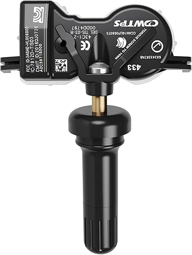 CDWTPS Sistema de monitoreo de presión de neumáticos TPMS Sensor 68252493AB 433HMz Fit Dodge Jeep (1 paquete)