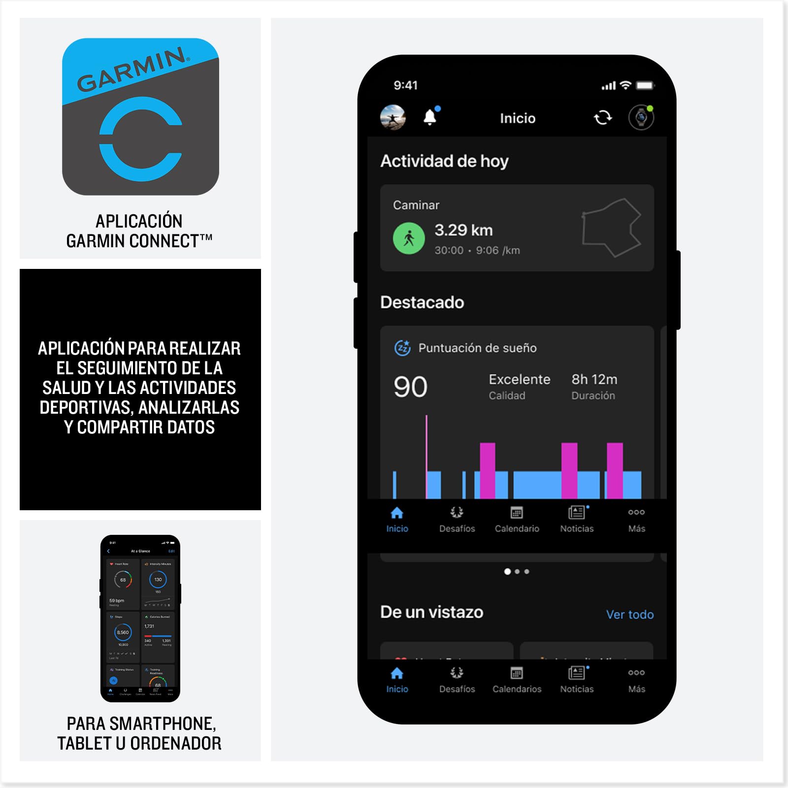 Garmin Forerunner 70 Reloj Inteligente para Correr con GPS, Pantalla Táctil AMOLED, Métricas Optimizadas, Planes de Entrenamiento, Estado de Salud, Autonomía de 13 Días, Lila
