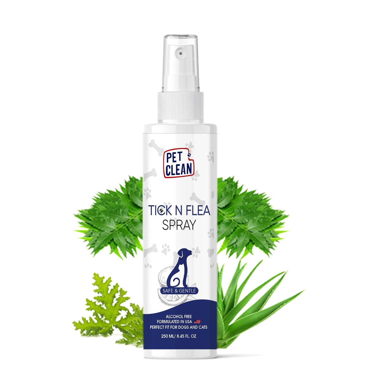 Pet Clean Anti Tick Dog Spray for All Dogs, Puppies and Cats That Soothes Itches and Redness (250 ml, Aloe Vera and Neem) (B0CTFK2QWV) Amazon Price History, Amazon Price Tracker
