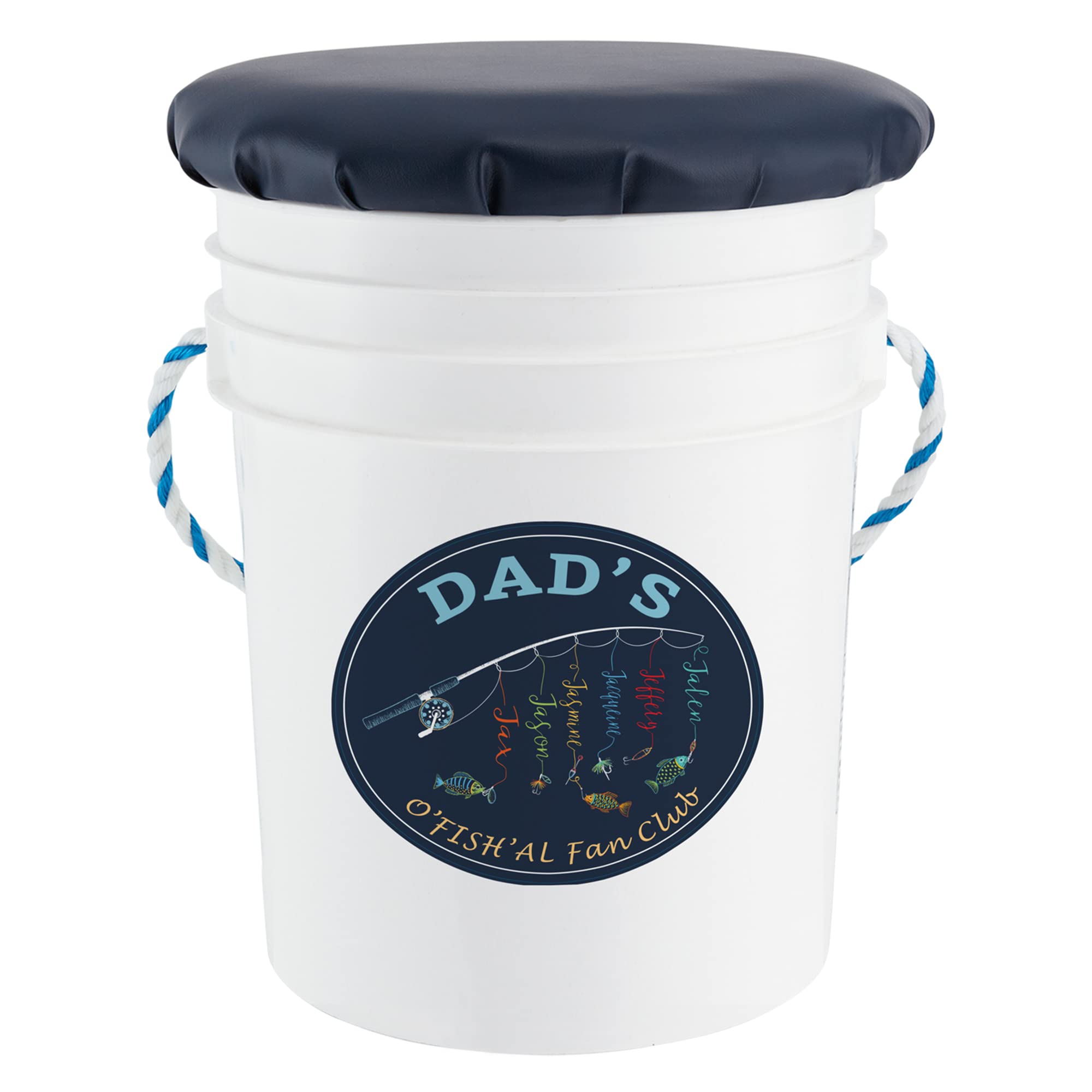 Let's Make Memories Custom Fishing Pail-for Him