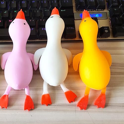 Miniatura 5 de Divertidos y lindos juguetes elásticos de pato suave, juguetes para aliviar el estrés, juguetes para ansiedad, recuerdos de fiesta para niños,