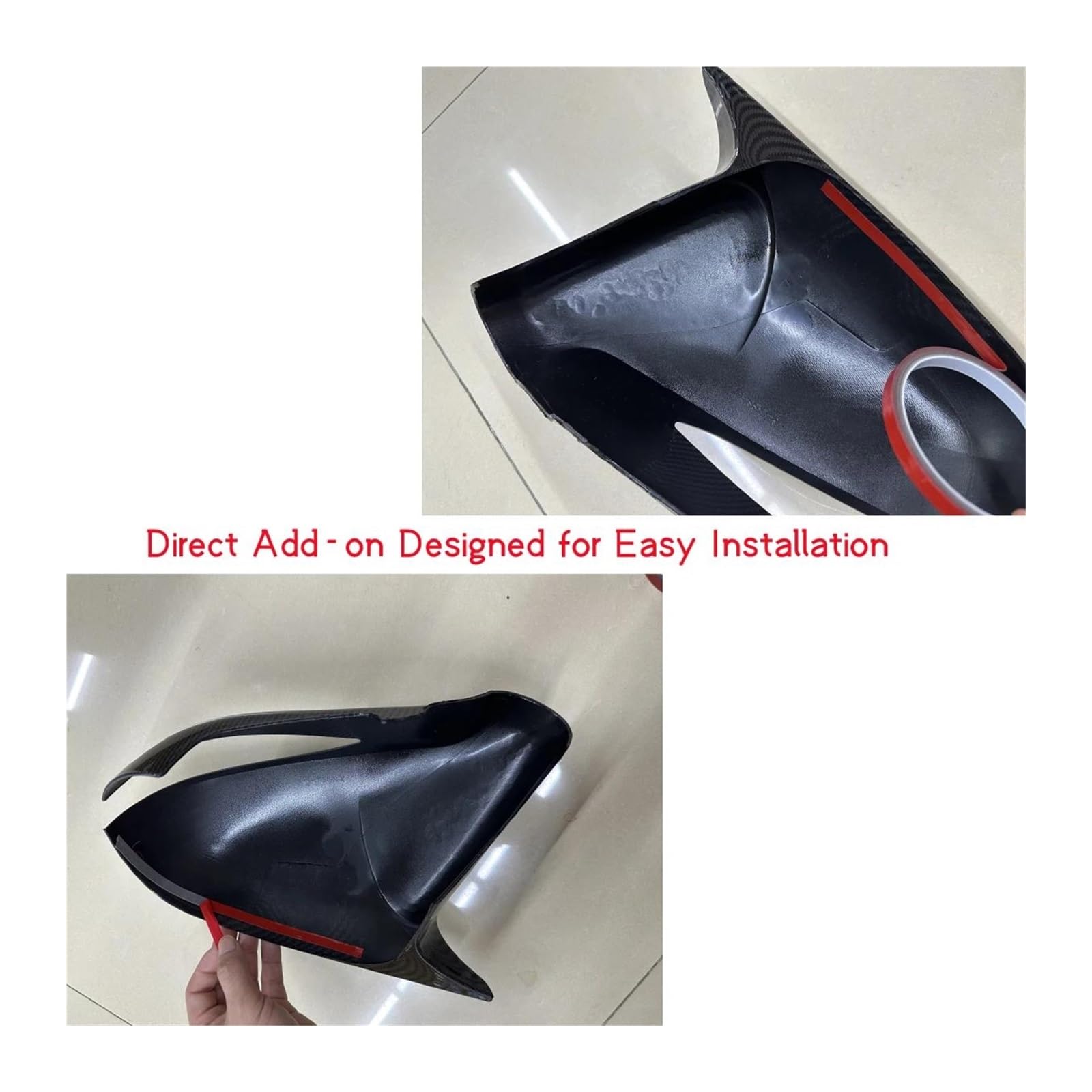 Calotte Specchietti Copertura per specchietto retrovisore laterale per auto per VW per Polo 6 MK6 per GTI 2018-2021 Custodia per accessori Copri Specchietti(Nero lucido)