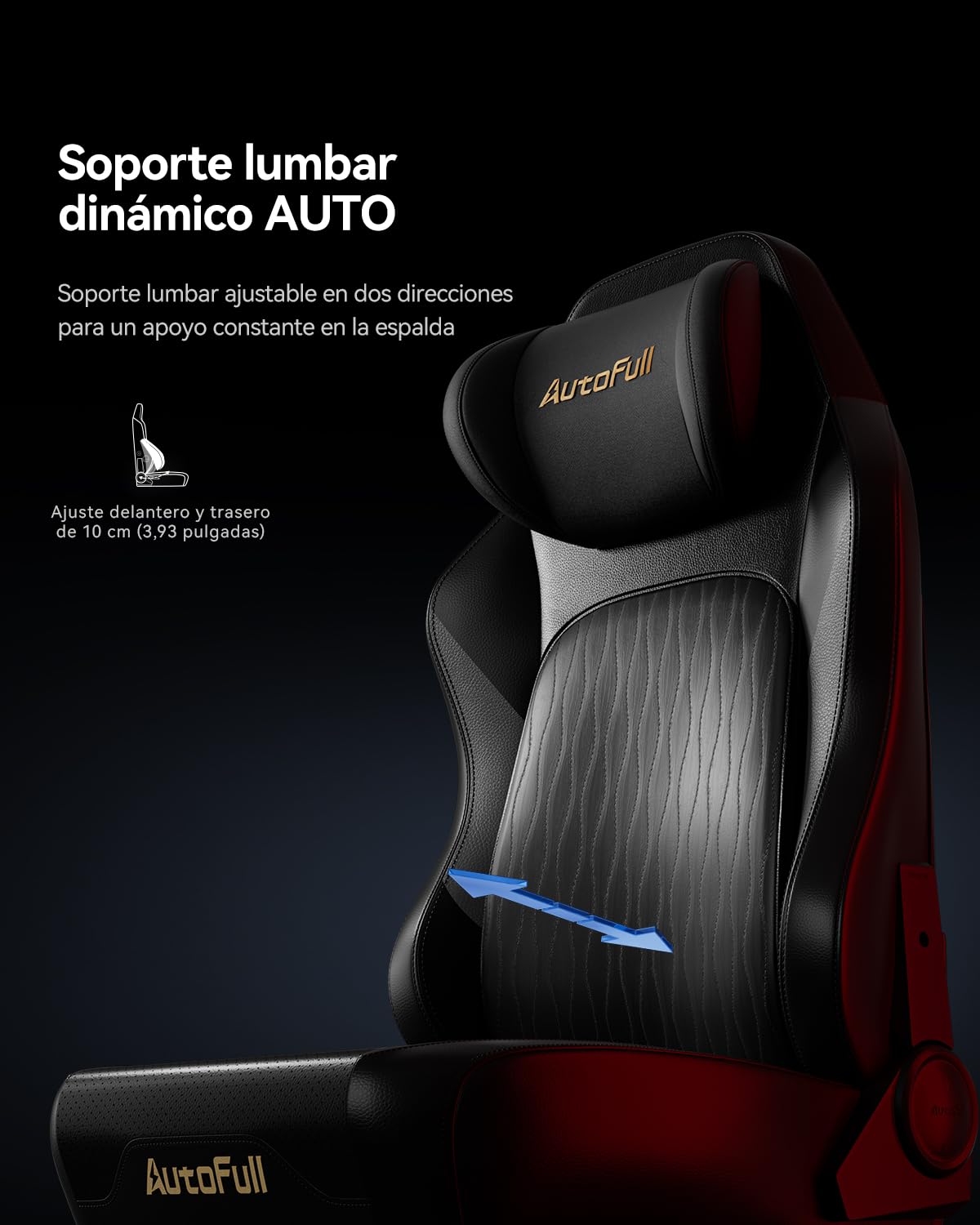 AutoFull M6 Pro 2.0 Silla Gaming Ergonómica | Silla de Juego con Reposabrazos 6D, Soporte Lumbar Dinámico y Reposapiés | Silla Gaming Ventilada y Calefactable (Nueva Generación)