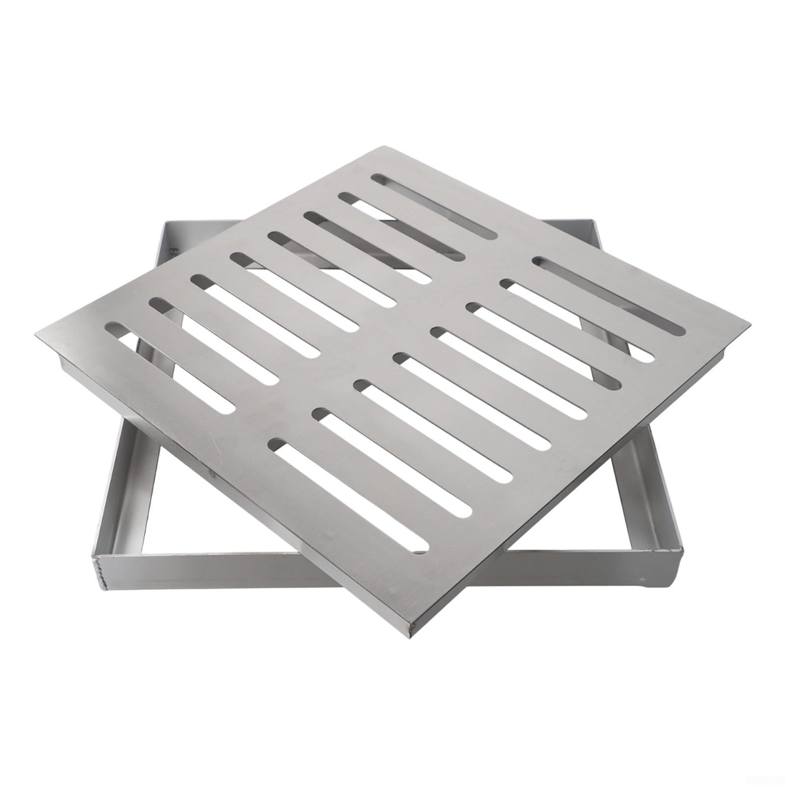 Grille de vidange pour places et routes piétonnes au motif double rangée