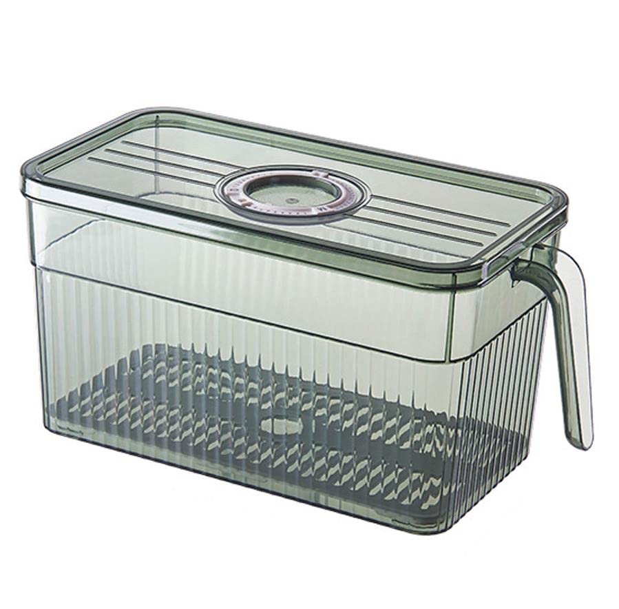 Cajas de almacenamiento para nevera, Cajas organizadoras de almacenamiento de alimentos, Organizadores de nevera, Organizador de gabinetes, Congelador de refrigerador hermético, con registrador de tie