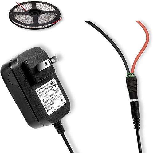 Miniatura 6 de Adaptador de fuente de alimentación de 12 V, 2 A, 24 W, con certificación ETL de CA a CC (entrada 100-240 V, salida 12 voltios 2 amperios), cable de