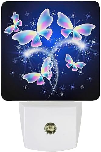 Miniatura 10 de Luz nocturna de luna y cielo estrellado, luces nocturnas enchufables para decoración de pared, para dormitorio, baño, pasillo, cocina, con luz del