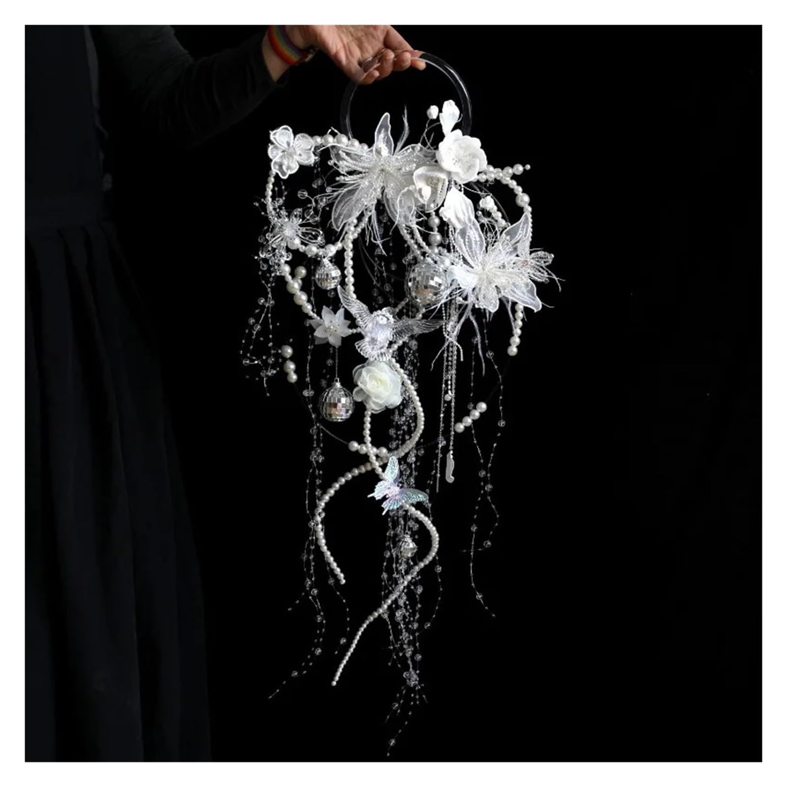 Gijmzy Butterfly Crystal Be Atmosphere Bride, Hand-Held Bouquet Decoration Gifts
