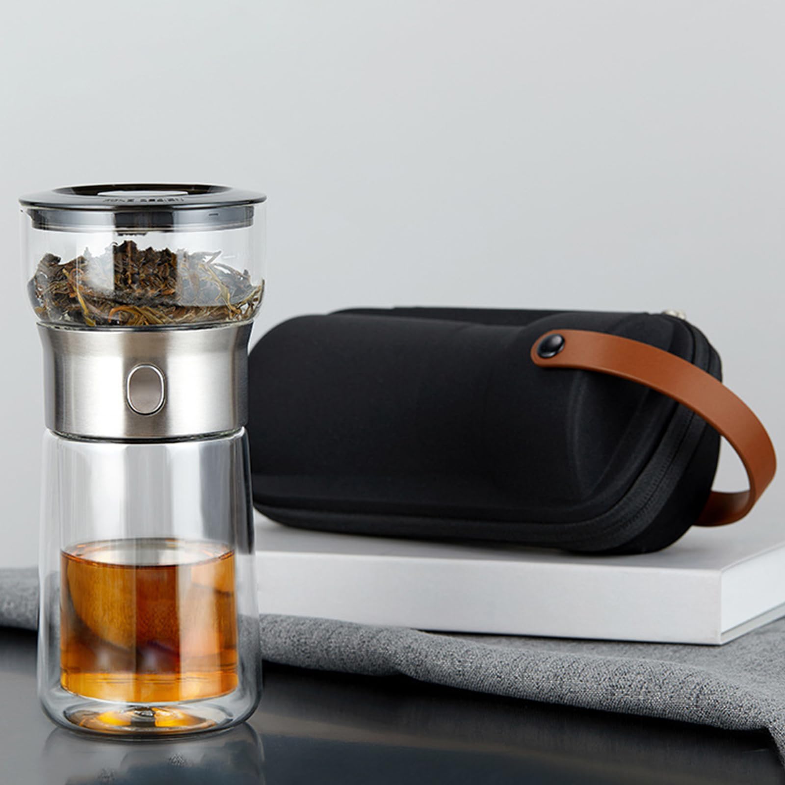 Taza Infusora de té Lista para presentar Que resalta la Estructura de elaboración de Cerveza con Grifo Simple, excelente para los Amantes del té Regalo