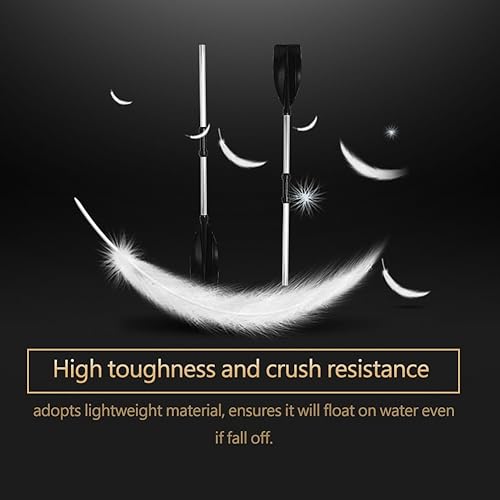 Miniatura 3 de TOPINCN Remos de kayak de aleación de aluminio, remos de barco, juego de remos de barco desmontables, remos de kayak ligeros para kayak, lancha,