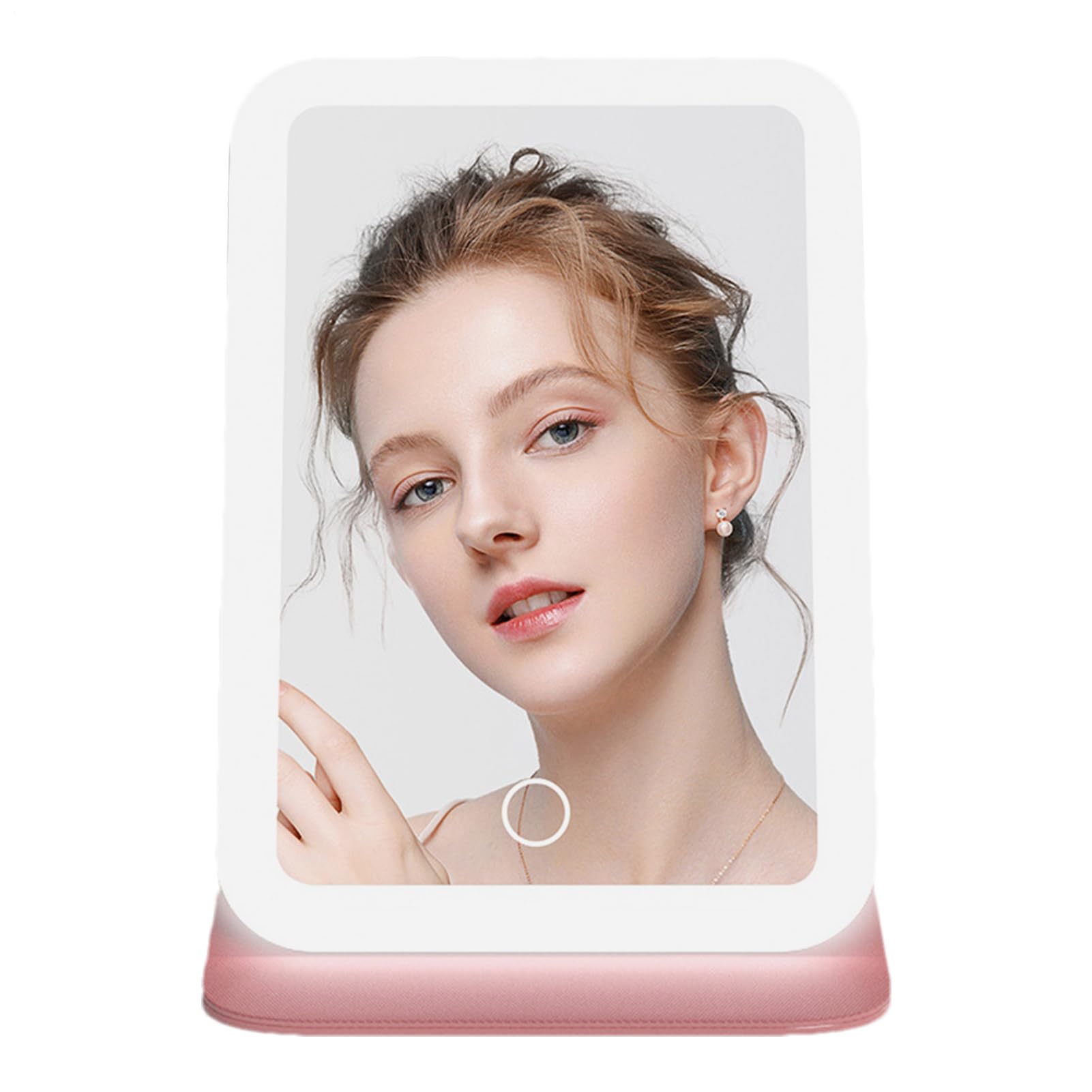 Miroir de voyage avec lumière rechargeable pour corriger les mauvais éclairages