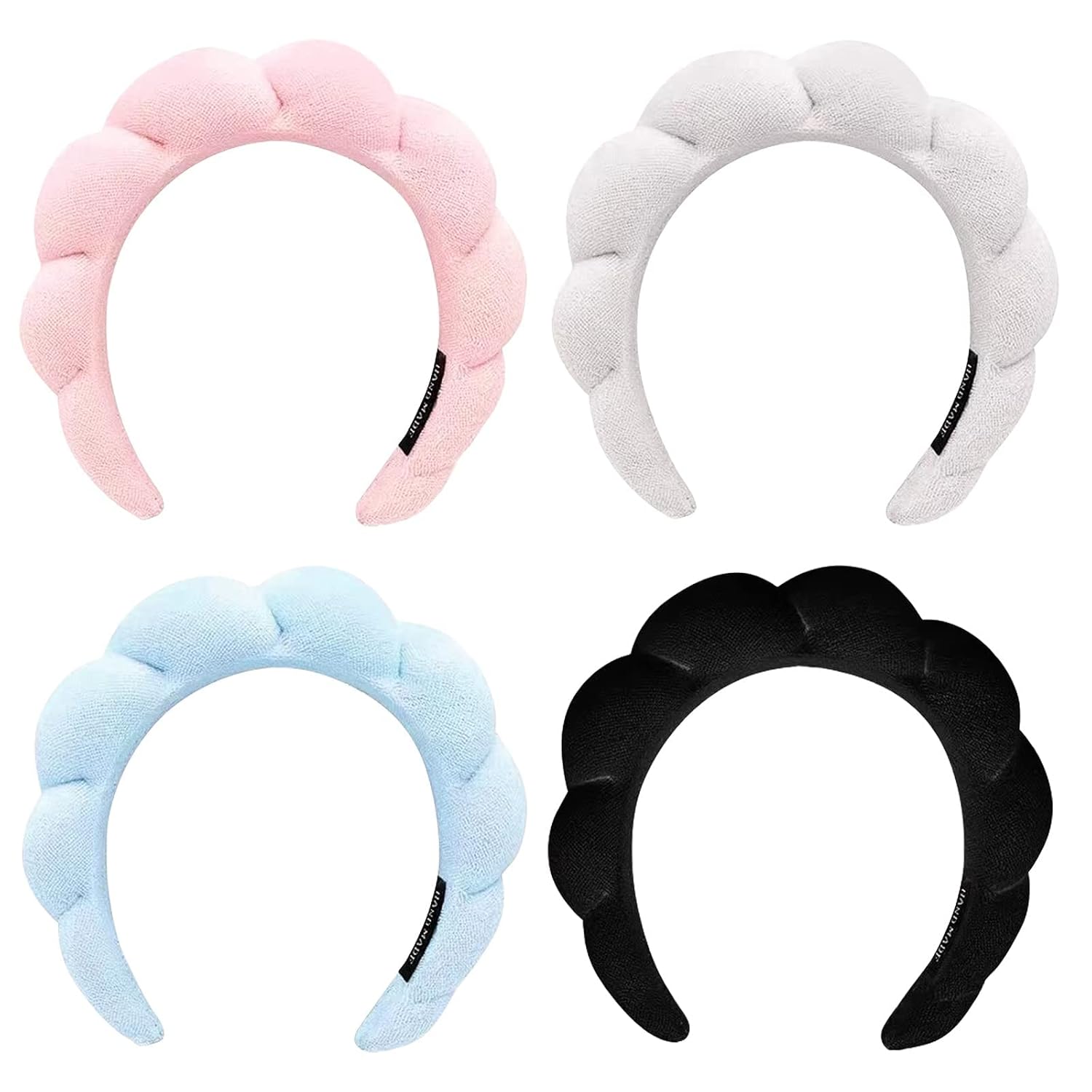 Jenteuo Spa headband for Women, bubble headbands washing