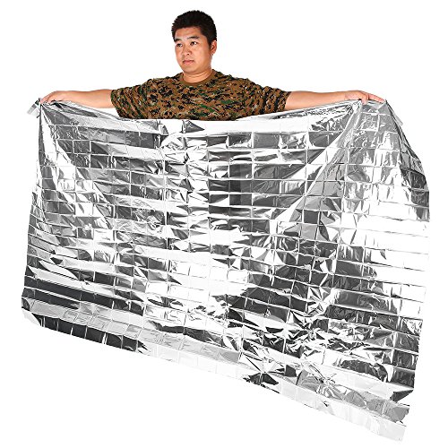 Cobertor de emergência, Andoer Cortina de isolamento de resgate de sobrevivência de manta de emergên