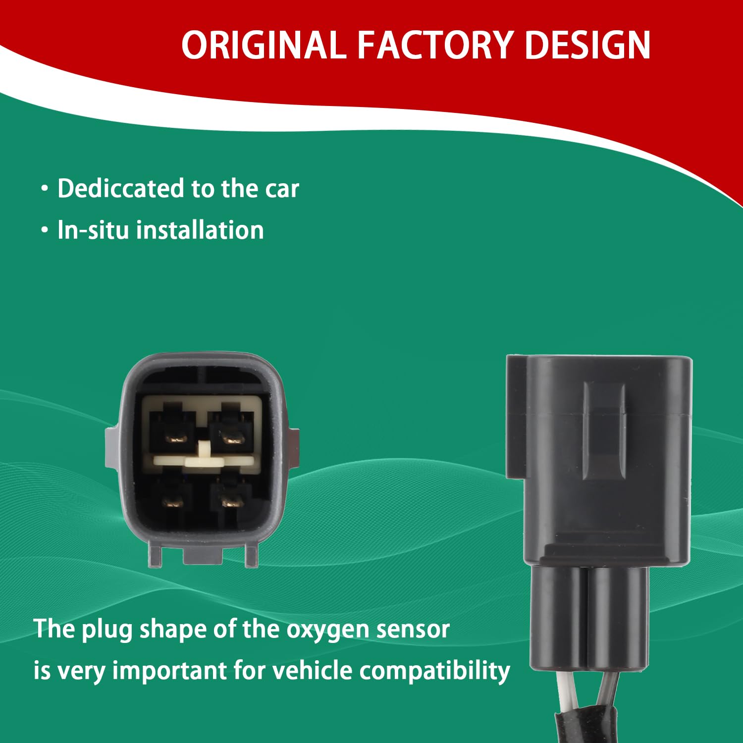 NECATUO Heated O2 Oxygen Sensor Air Fuel Ratio Compatible with Nissan Sentra 2013-2019 L4 1.8L Gas Downstream Replace# 234-4904