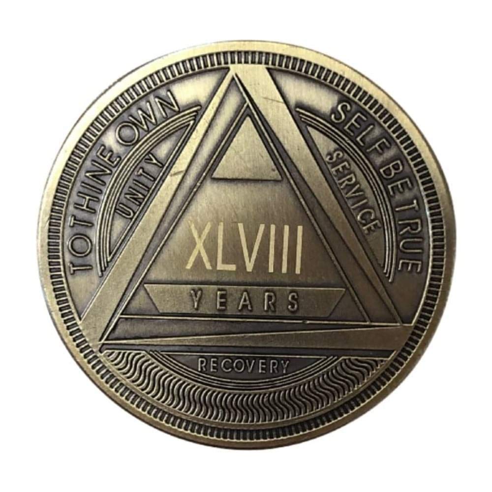 MyRecoveryStoreAA Coin with Roman Numeral Alcoholics Anonymous (1-50 Years)