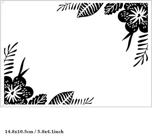 Miniatura 2 de Qoiseys Carpetas de plástico con estampado de flores para hacer tarjetas, plantilla de máquina de relieve, plantilla de papel para tarjetas de papel