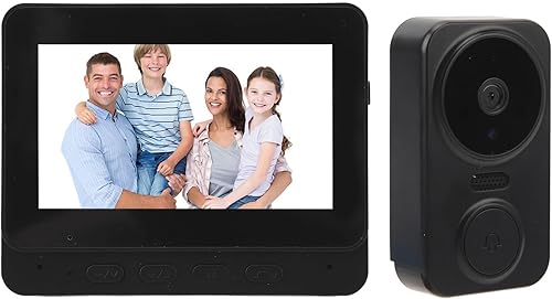 Miniatura 9 de Sistema de intercomunicación de timbre de video, monitor con cámara de puerta HD de metal con grabación de tarjeta de 256 G (no incluida) APP remoto