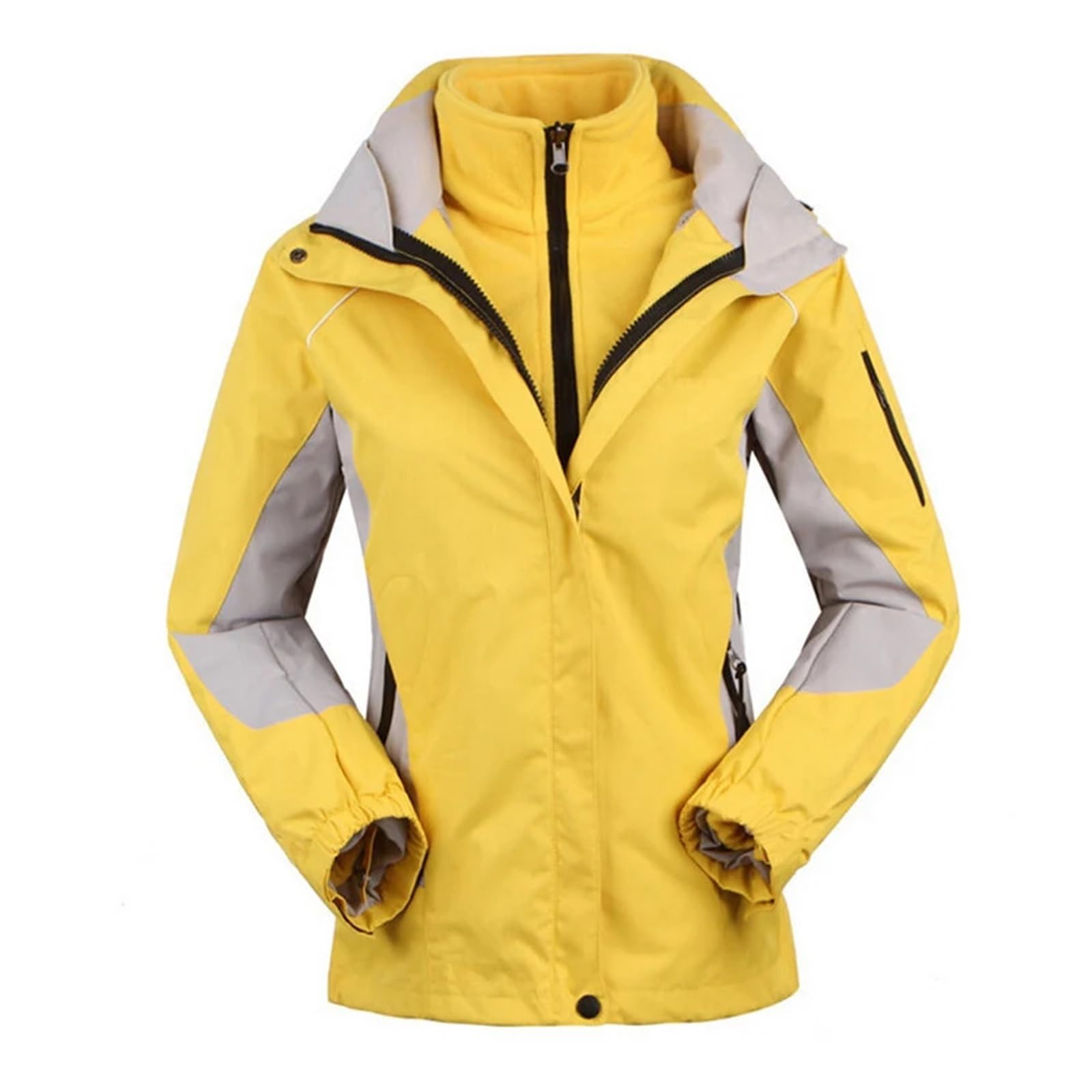 Damen Winter Trekking Ski Jacke Camping Klettern Einzel- Doppelplatten Wasserdicht Winddicht Verdickt Wanderbekleidung Winterjacke