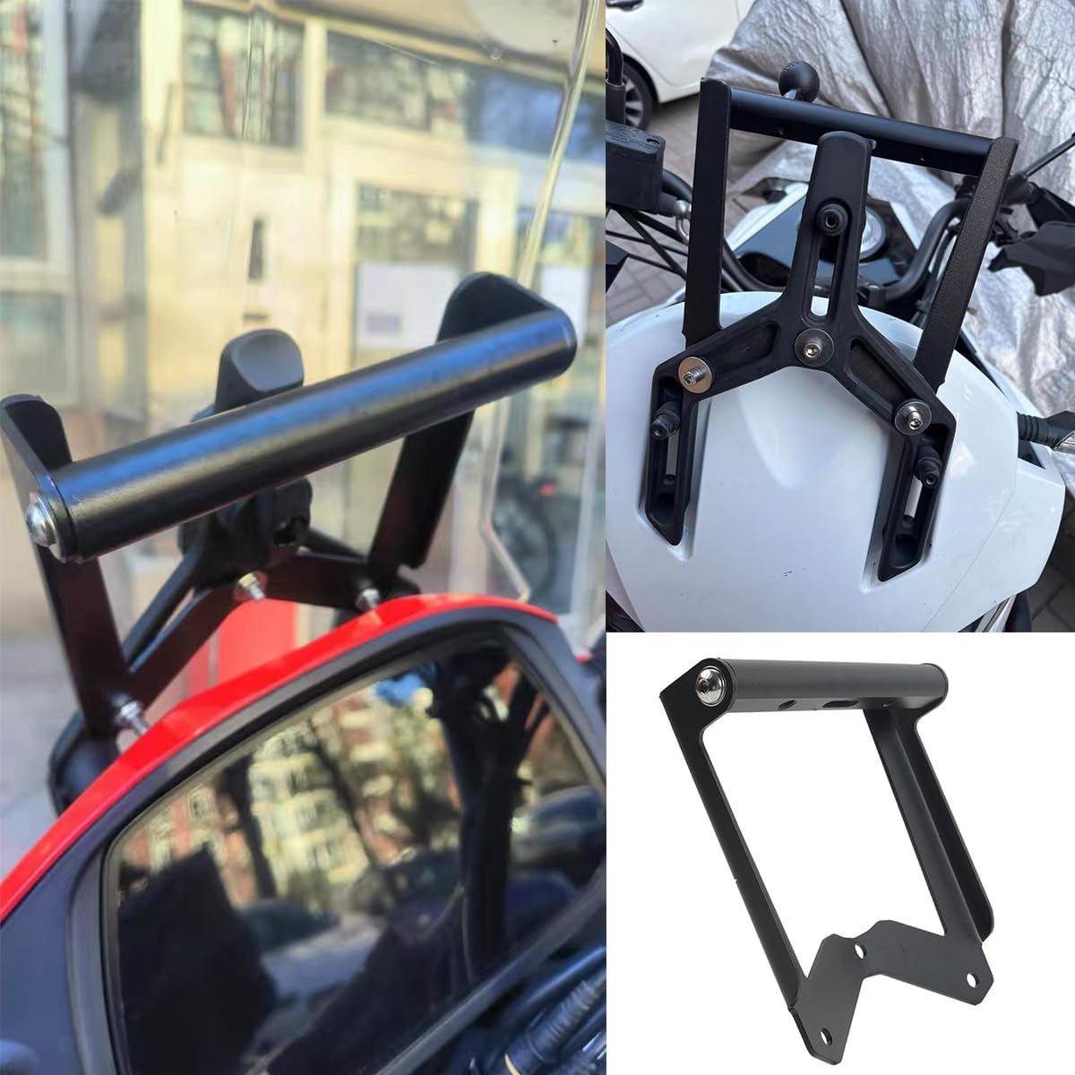 Steel GPS Bar Mount Navigation Bracket for Moto X-Cape 650 650X 2022-2024 Motorcycle Smartphone Mobile Phone Stand Holder w/ 22mm Bar