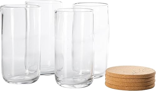 Miniatura 36 de bloomhouse - Two Time Oprah's Favorite Things Winner - Sayulita Spring 4 Piece Hand Made 16 OZ Jadeite Colored Glass Double Old Fashioned Set w/Four