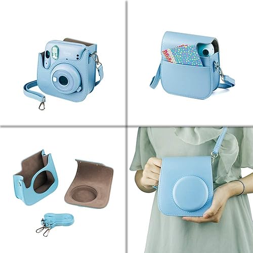 Miniatura 7 de Fujifilm Instax Mini 11 - Paquete de cámara instantánea azul cielo con película Instax Mini Twin Pack  Álbum de fotos con purpurina para 64 fotos