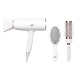 T3 AireLuxe Professional Ionic Hair Dryer and Brush Set, with 5 Heat and 3 Speed Settings, Ion Generator, Cool Shot, Includes Paddle Brush and 2.5" Round Brush