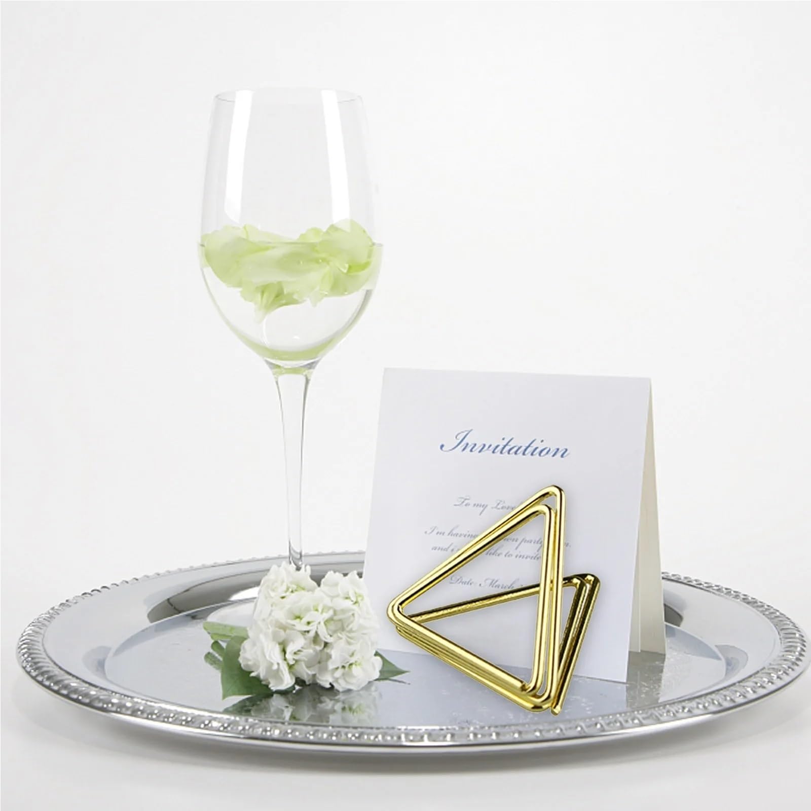 Tischkartenhalter, 200 Stück Tischnummernhalter, Tischkartenhalter, Tischhalter, für Hochzeit, Geburtstagsfeier