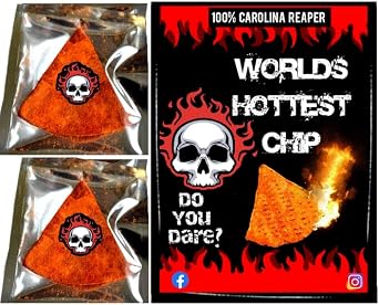 2 x Hottest Chip in the UK - Carolina Reaper Extreme heat UK - Box of two. Challenge