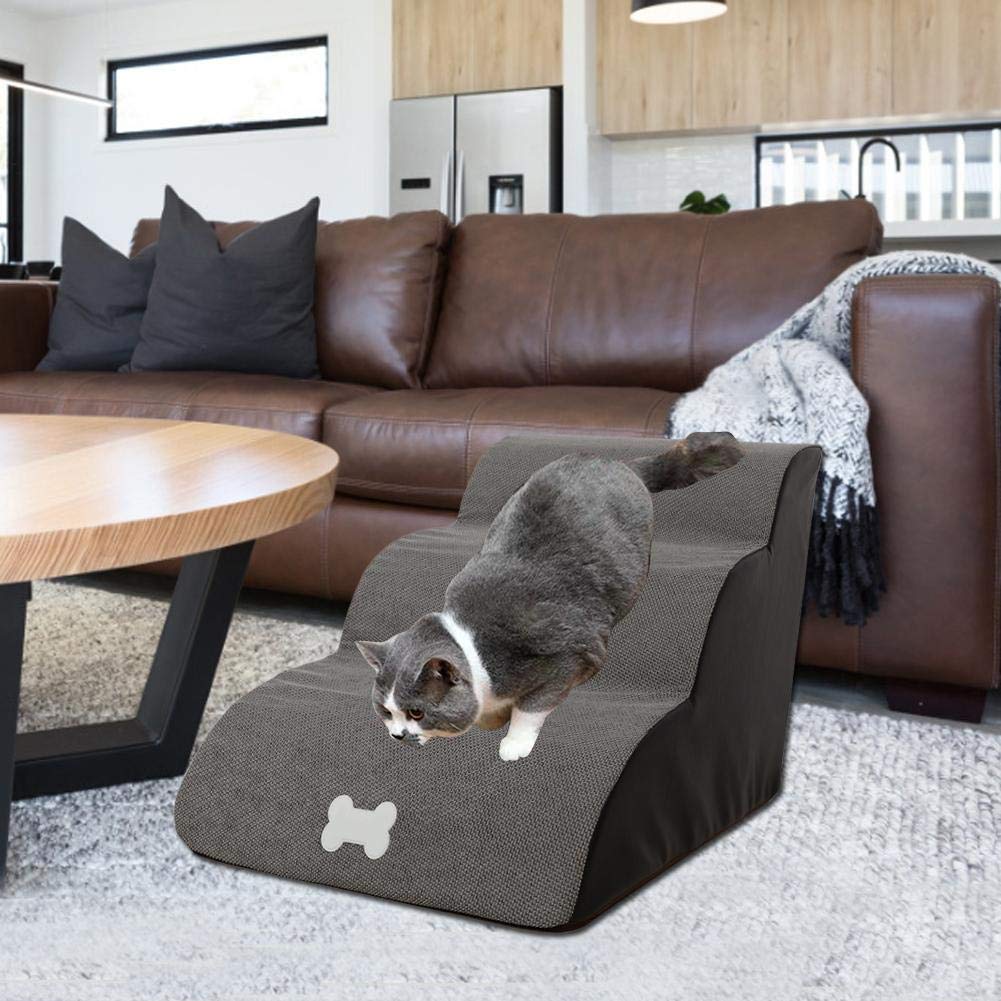 Scala Per Cani 3 Gradini Scale Per Cani Scaletta Scale Per Animali Domestici Step Rampa Per Cani Divano Letto Scala Per Cani Gatti Piccoli Animali Anziani Salita Facile Scale Scala Assistenza Pendenza