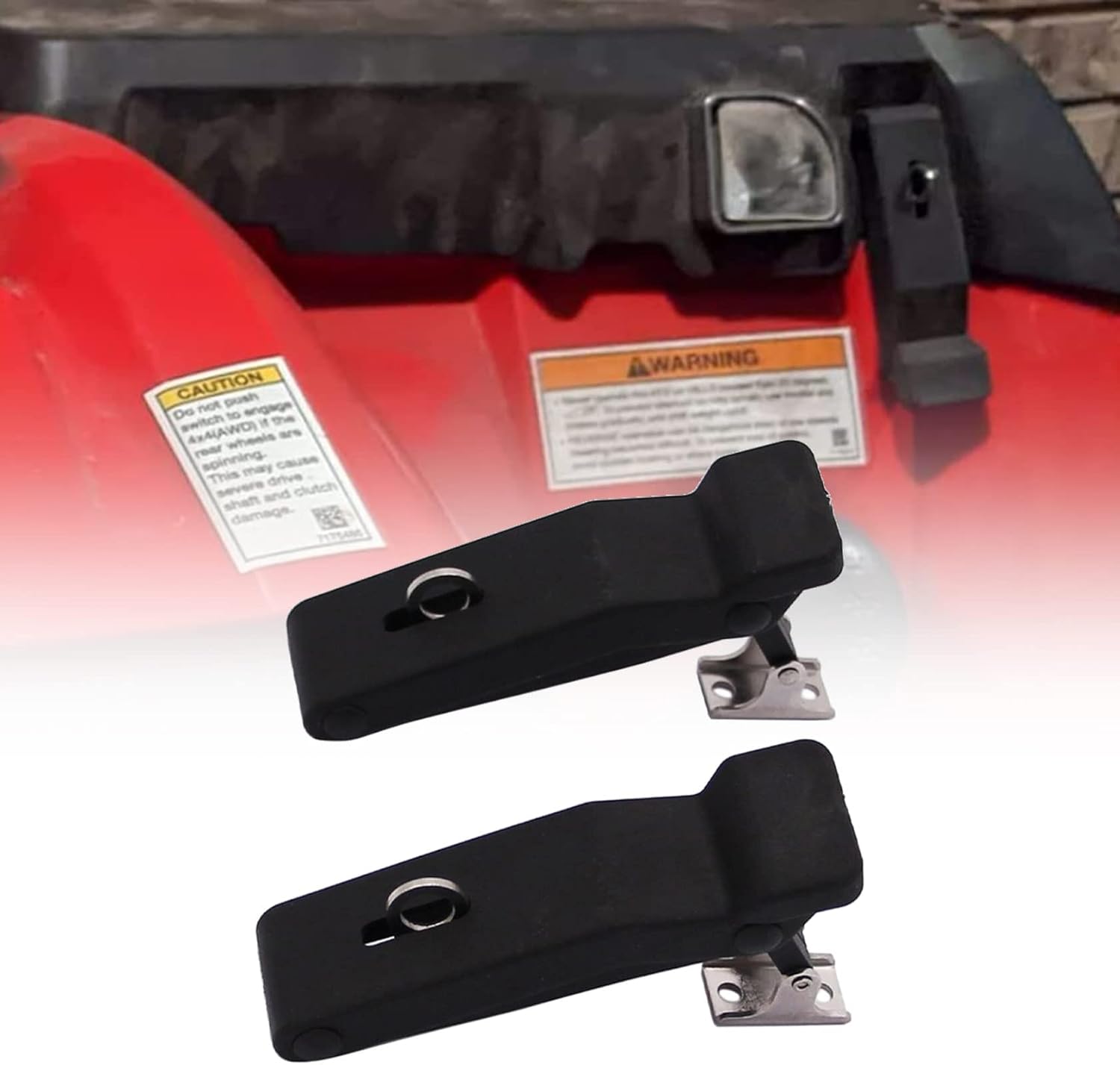 FZJDSD 2Pcs Flexible Rubber Draw Latch Front Storage Rack Rubber Latch Fit for