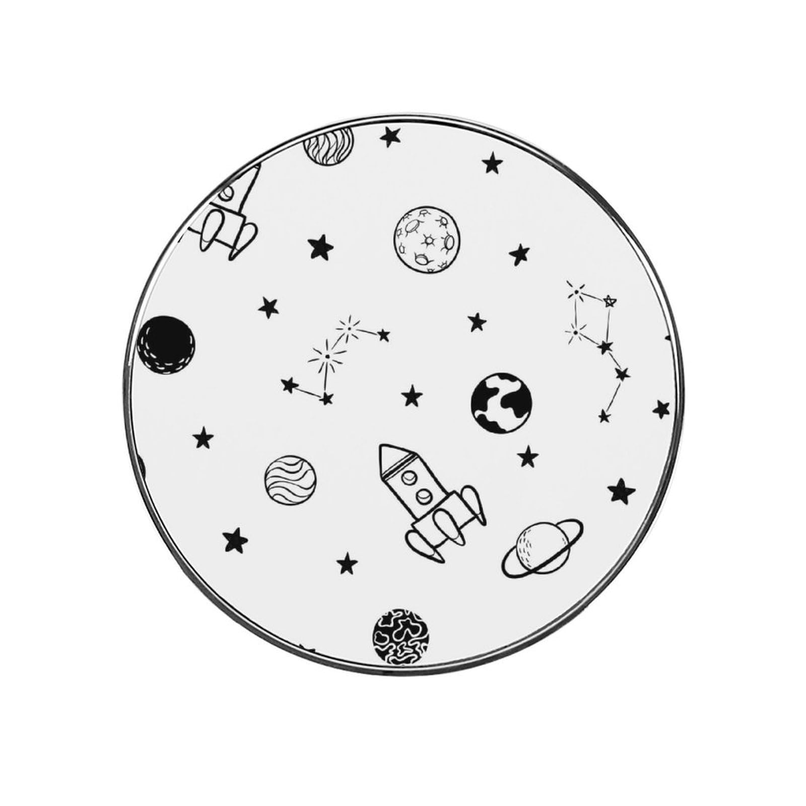 Planets Rockets Alloy Fridge Magnet For Office Cabinet Refrigerator Whiteboard Photo