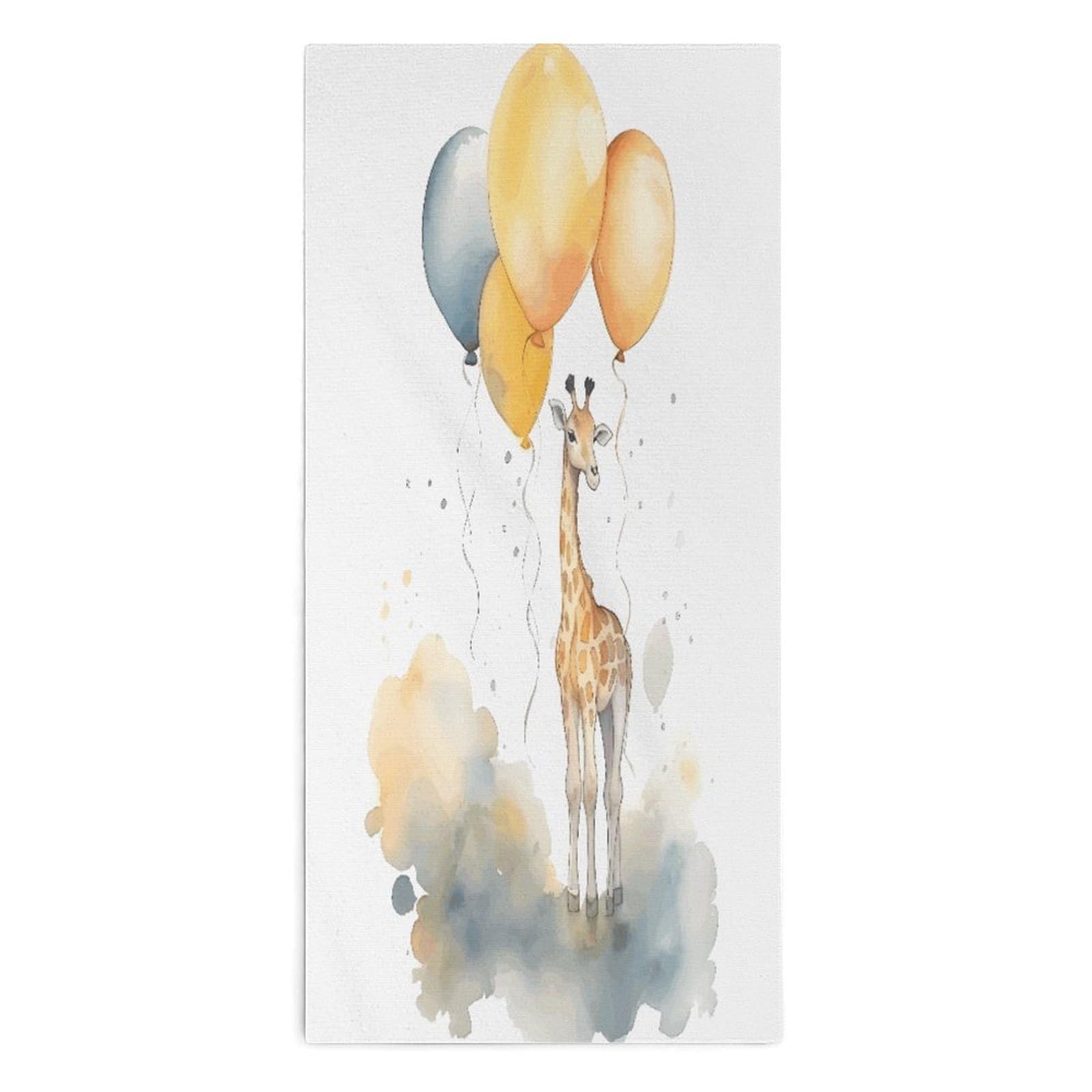 Btcowzrv Style Hand Drawn Giraffe Bath Towel Beach Towels Shower Towel