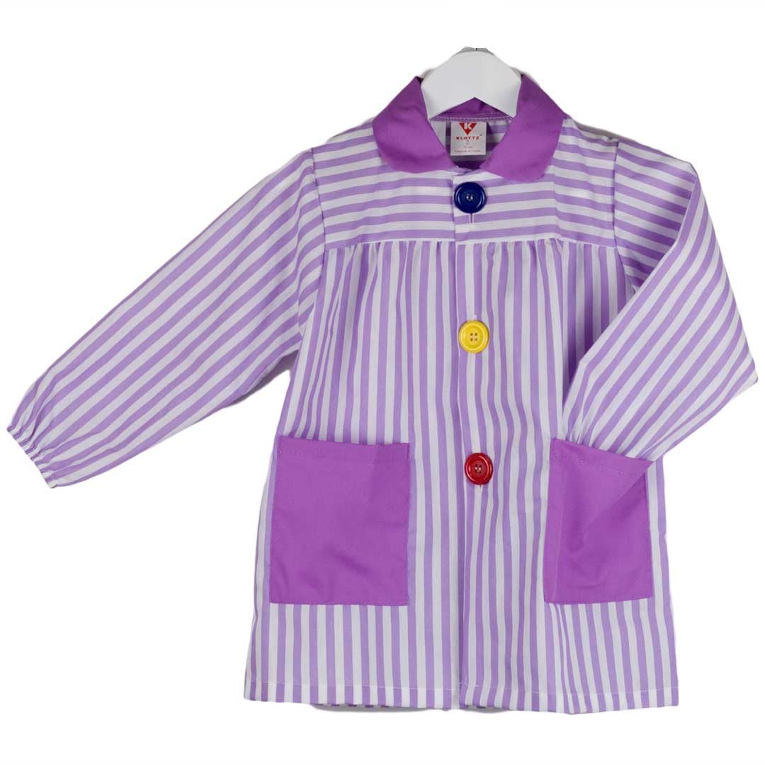 Grembiule da bambina, a righe