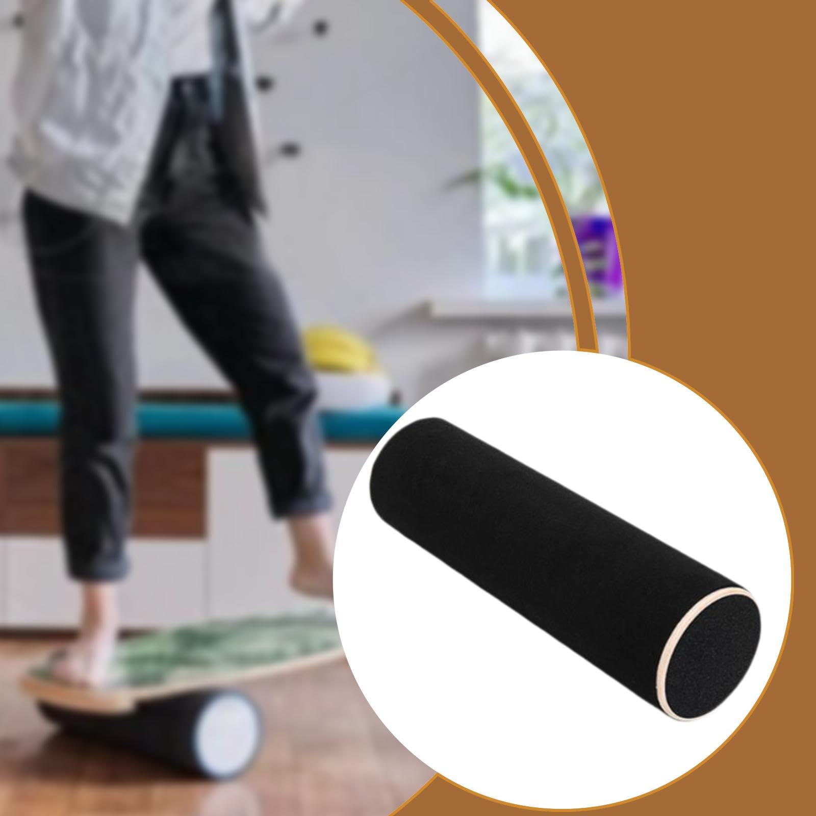 Balance Board Ausilio di Equilibrio in Legno con Rullo per Allenamento Stabilità Training Esercizio Equilibrio Portatile Adatto Sport